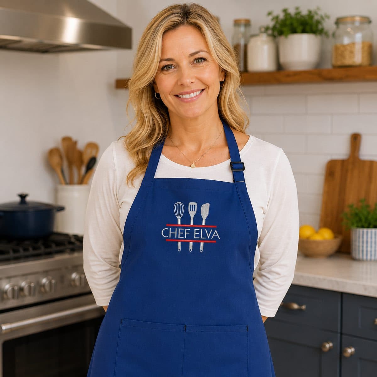 Personalized Embroidered Kitchen Apron