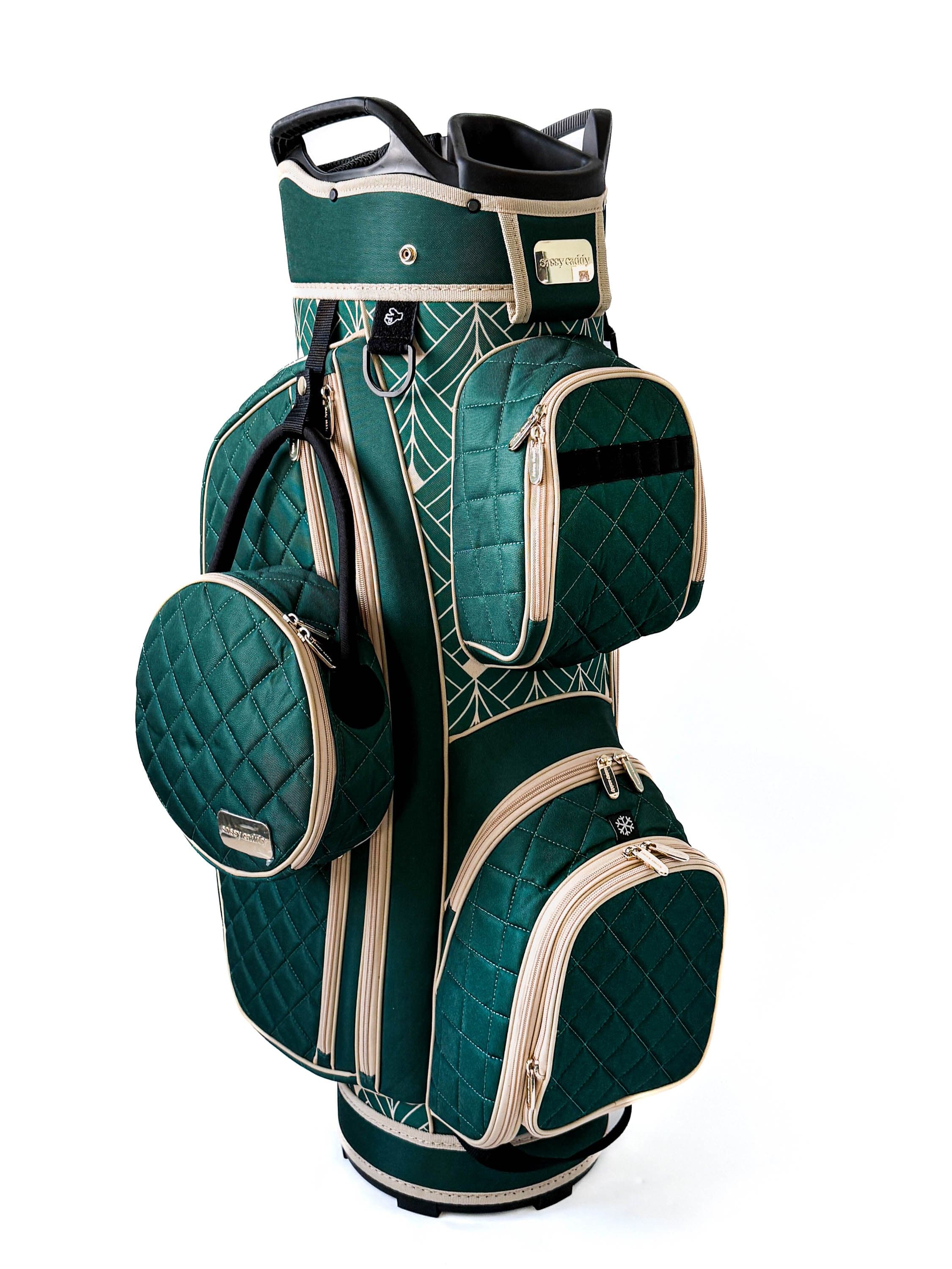 Versailles Women's Deluxe Golf Cart Bag - Forest Green
